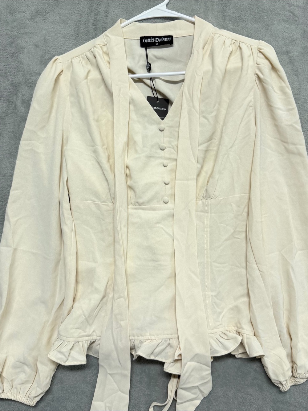 NEW Scarlet Darkness Corset Top Beige Renaissance Womens Medium